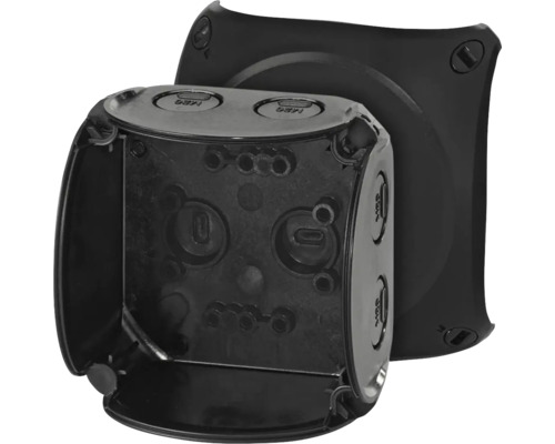 Aufputz-Abzweigdose aus Kunststoff mit Deckel