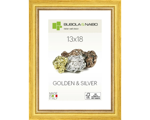 Bilderrahmen Holz GOLDEN gold 13x18 cm