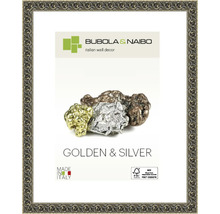 Bilderrahmen Holz Silver mit Ornamenten silber 40x50 cm