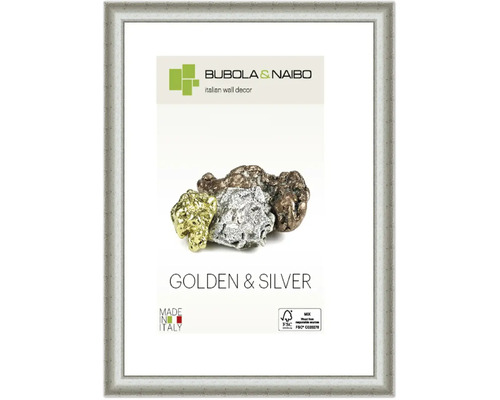 Bilderrahmen Holz GOLDEN & SILVER silber 21x29,7 cm (DIN A4)