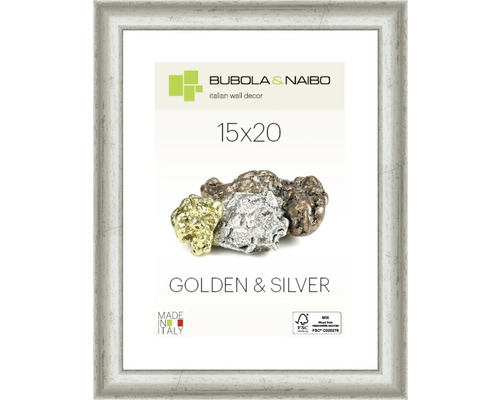 Bilderrahmen Holz Silver silber 15x20 cm | HORNBACH