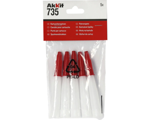Akkit 735 Kartuschenspitzen mit Verschlusskappe Pack = 5 St-0