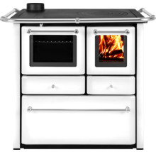 Holzherd mit Backofen und Feuerstelle