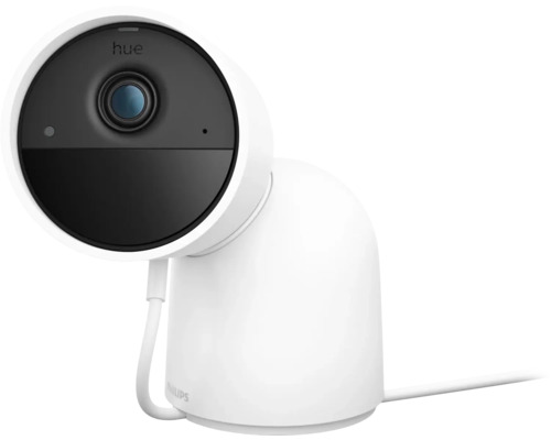 Philips hue Secure kabelgebundene Kamera mit Standfuß weiß