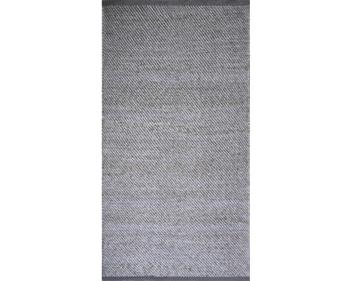 Teppich Breeze grau beige 140x200 cm Rechteckiger Teppich mit diagonalem Muster