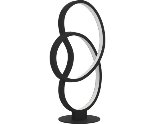 LED Tischleuchte 14,5W 1400 lm 3000 K HxBxL 39,5x14x21,5 cm Gianella schwarz Dekorative Tischleuchte mit abstraktem Design