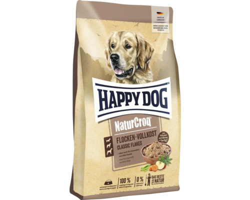 Hundefutter trocken HAPPY DOG NaturCroq Flocken Vollkost 10 kg