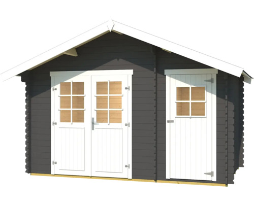 Gartenhaus mit Doppeltür und Einzeltür