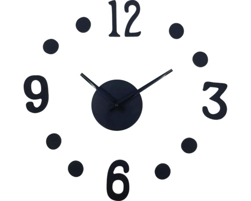 Wanduhr DIY schwarz Ø 24 cm