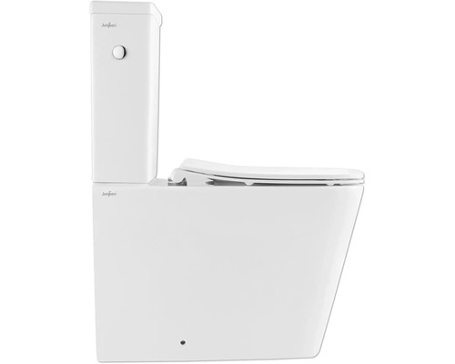 Stand-WC mit Spülkasten und WC-Sitz