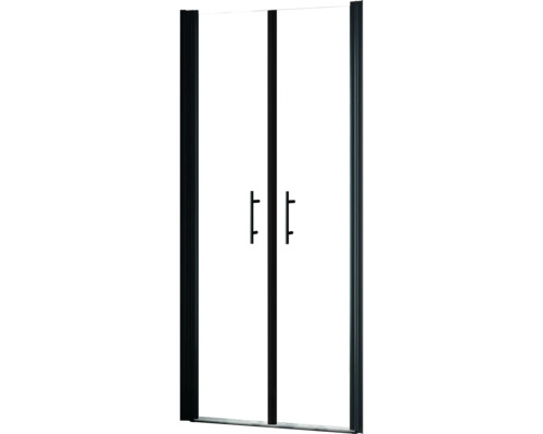 Duschkabine mit zwei Türen und Griffen