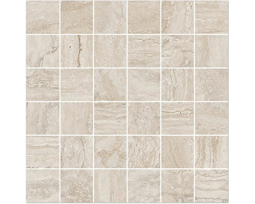 Feinsteinzeugmosaik Palatino beige 30 x 30 x 0,9 cm