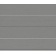 ARON Classic Garagentor Sektionaltor L-Sicke Slategrain RAL 9007 graualuminium 2500x2125 mm inkl. Garagentorantrieb, 2-Tasten Handsender
