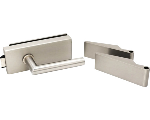 Glastürschloss mit Drückergarnitur