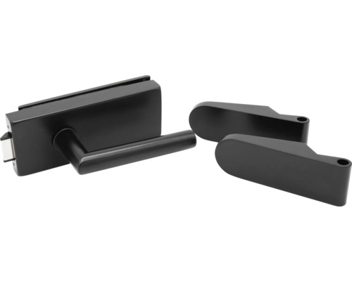 Glastürschloss mit Griff und Abdeckung