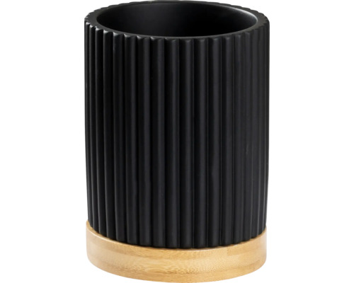 Seifenspender RIDDER Bailey schwarz/bambus matt 2173510 | HORNBACH | Spülmittelspender