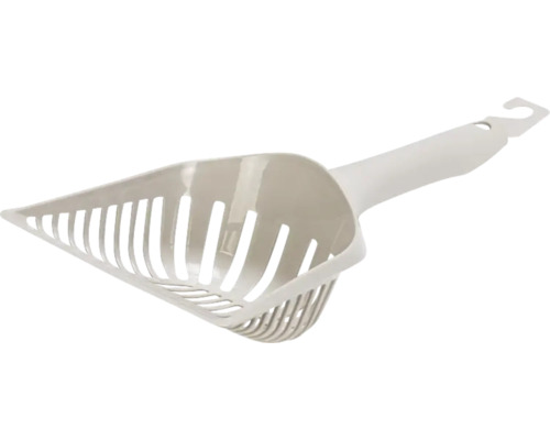 Katzenstreuschaufel aus Kunststoff mit Aufhängevorrichtung