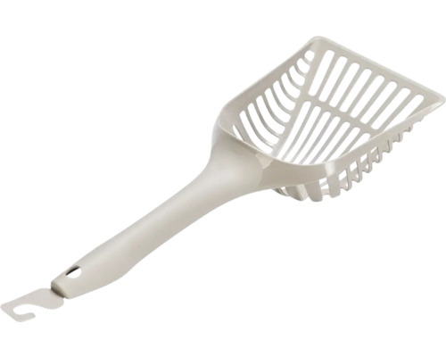 Katzentoilettenschaufel aus Kunststoff mit Griff und Aufhängeloch