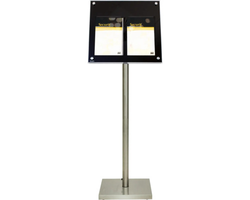 A4-Ständer für zwei Informationen nebeneinander