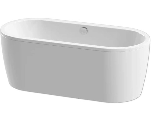Freistehende Badewanne form&style SANSIBAR 75 x 160 cm weiß glänzend