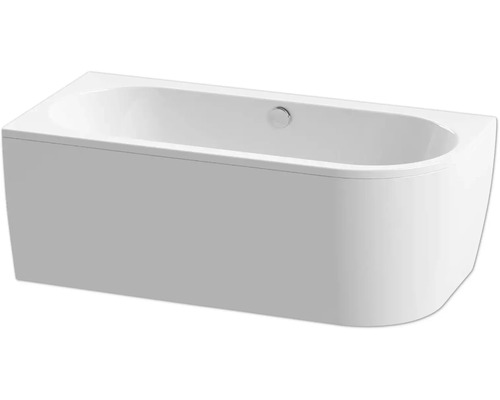 Badewanne form&style SANSIBAR 75 x 160 cm rechts weiß glänzend