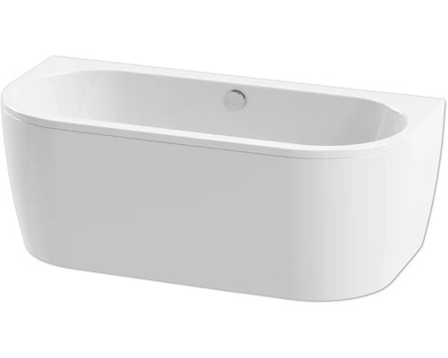 Ovale Badewanne form&style SANSIBAR 75 x 160 cm weiß glänzend