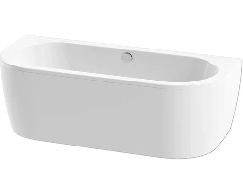 Ovale Badewanne form&style SANSIBAR 80 x 180 cm weiß glänzend