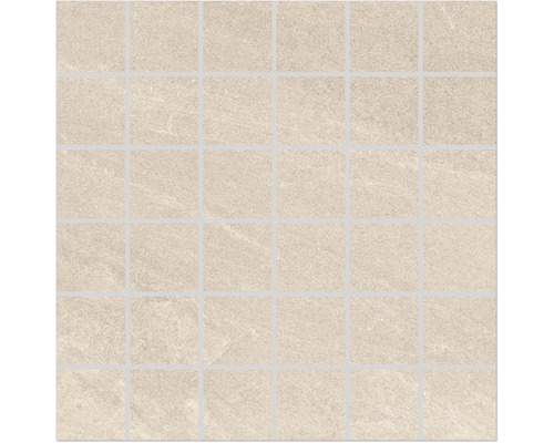 Mosaikfliese mit quadratischen Steinen