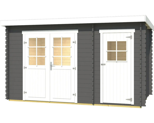 Gartenhaus mit Doppeltür und Einzeltür