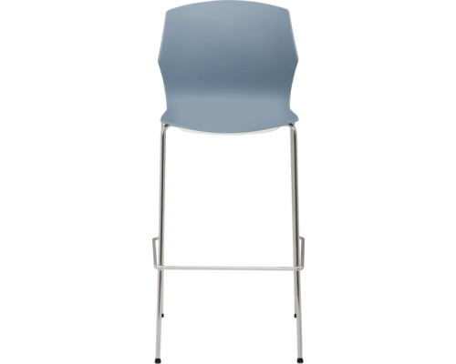 Barhocker mit Sitzschale und Metallgestell