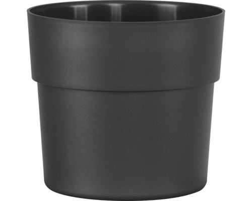 Bloem Dura Cotta Blumenkasten – 45,7 Cm, Schwarz, Mit Ablauftablett, Wetterfest