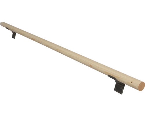 Pertura Handlaufset Fichte Ø 40 mm L:1500 mm inkl. Endkappe,Handlaufkonsole