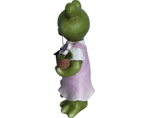 Gartendekoration Frosch mit Blumenampel