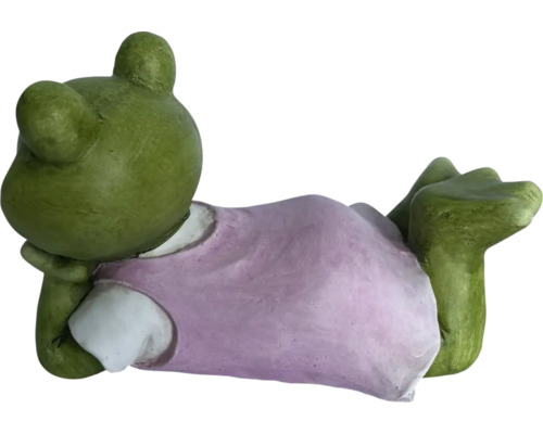 Dekorative Froschfigur im liegenden Design für den Garten
