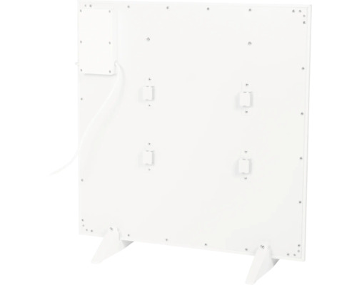 Rückseite eines Heizpaneels mit Standfüßen