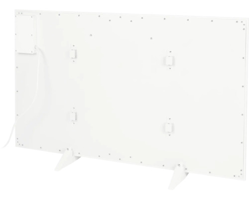 Rückansicht einer Heizplatte mit Standfüßen