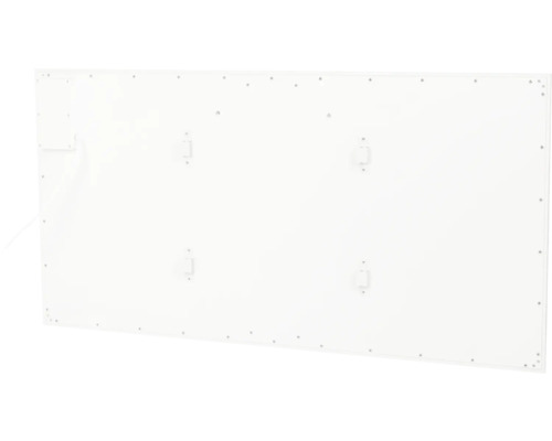 Rückseite eines Heizpaneels mit Montagematerial