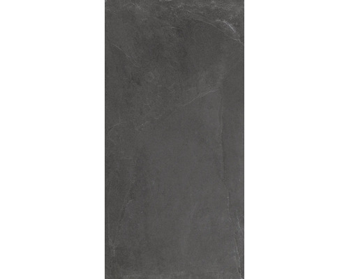 Dunkle Bodenfliese mit Steinoptik für Innen- und Außenbereiche