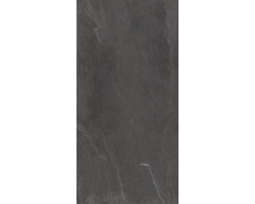 Dunkelgraue Bodenfliese aus Feinsteinzeug
