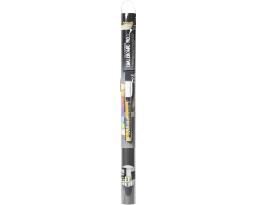 Kreidetafel Folie selbstklebend schwarz 45x100 cm inkl. Kreidestift Securit Kreidemarker Standard Rollstift 2,5 Millimeter