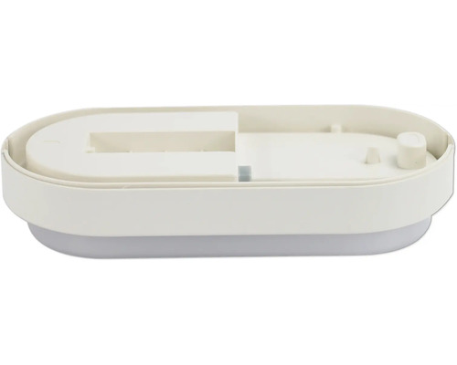 Unterseite einer ovalen LED-Wandleuchte