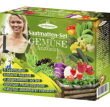 Quedlinburger Saatmatten Set Gemüse Anzucht mit acht Saatmatten für einfache Aussaat