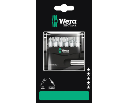 Wera Bit-Check mit Ringmagnet und Rapidaptor Technologie
