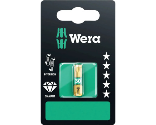 Wera Bit Torsion mit Diamantbeschichtung, Größe 30, in Verpackung