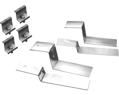 Dachhaken und Modulklemmen für die Photovoltaikanlage