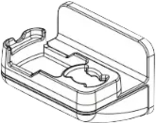 Wandträger-Set für Soluna Plissee Basic nach Maß verspannt links & rechts