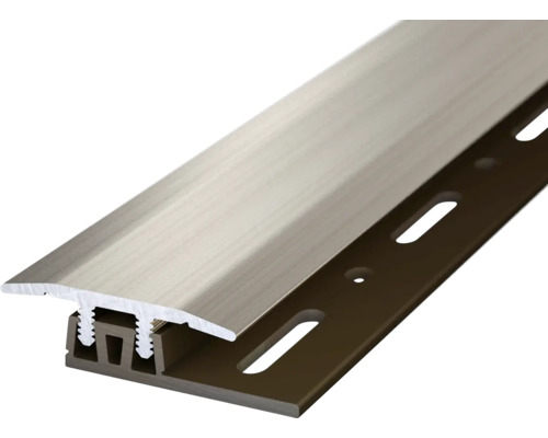 Prinz Abschlußprofil Profi-Design edelstahl gebürstet 27 mm x 0,9 m Bodenprofil aus Metall zur Verbindung von Bodenbelägen