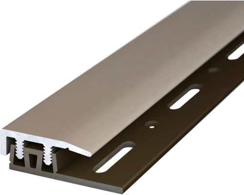 Prinz Abschlußprofil Profi-Design edelstahl matt 21 mm x 0,9 m Türdichtungsprofil aus Aluminium und Kunststoff