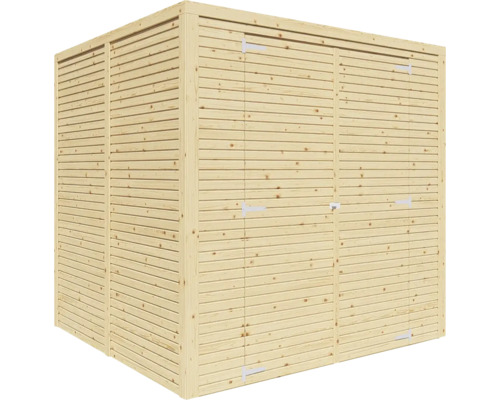 Gartenschrank aus Holz mit Doppeltür