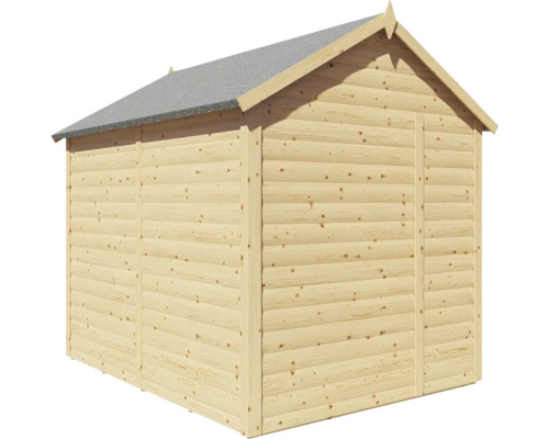 Gartenhaus cheapest Konsta Blockhaus mit Fußboden 181 x 239 cm natur